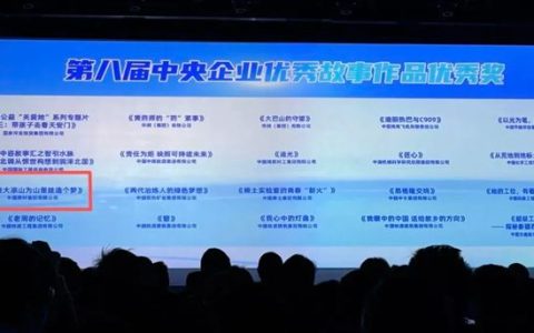 嘉宝莉 | 我们四年的故事，获央企优秀作品奖啦！