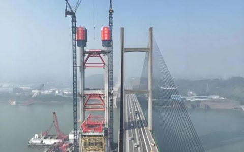 金马大桥主塔荣耀封顶，金陵涂料以硬核技术铸就市政桥梁防护新标杆