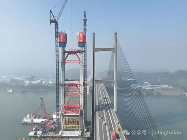 金马大桥主塔荣耀封顶，金陵涂料以硬核技术铸就市政桥梁防护新标杆