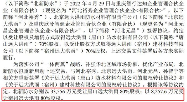 北新防水与远大洪雨完成联合重组，“央企+民企”能否重塑市场？