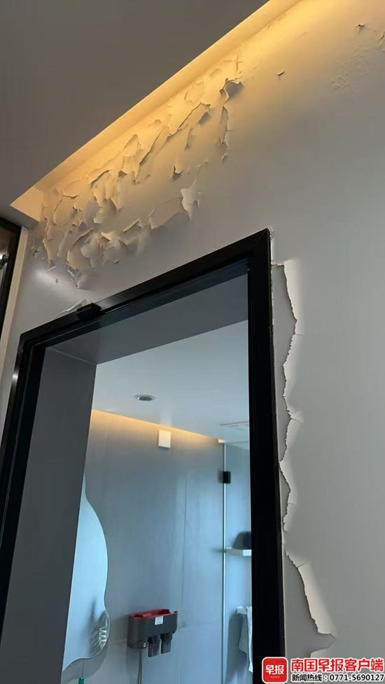 大片漆块半夜掉床上！南宁一业主在“纸片房”住了3年多