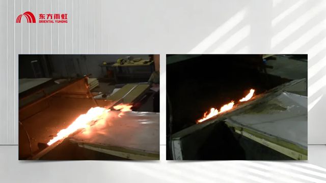 东方雨虹外露增强型TPO防水卷材通过新版国标B1燃烧性能检测！
