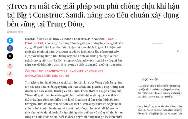 “中国绿”引多国瞩目！三棵树获全球666+媒体报道
