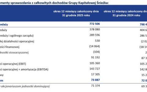 Śnieżka全年营收降至14.6亿元，净利却涨了