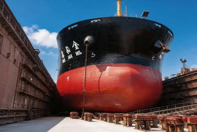 双坞同步，一日告竣：双瑞涂料高效完成两船有机硅防污漆涂装工程