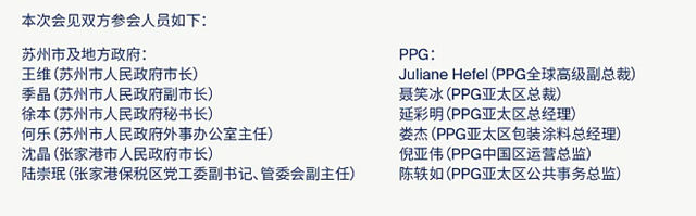 PPG拓展创新合作，携手绿色发展