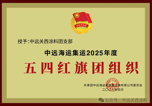 中远关西团支部及优秀青年获评多项荣誉