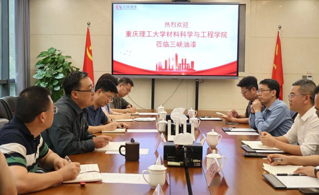 重庆理工大学材料科学与工程学院杨朝龙一行到访三峡油漆