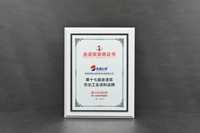双奖加冕!宝塔山漆斩获金漆奖两项大奖