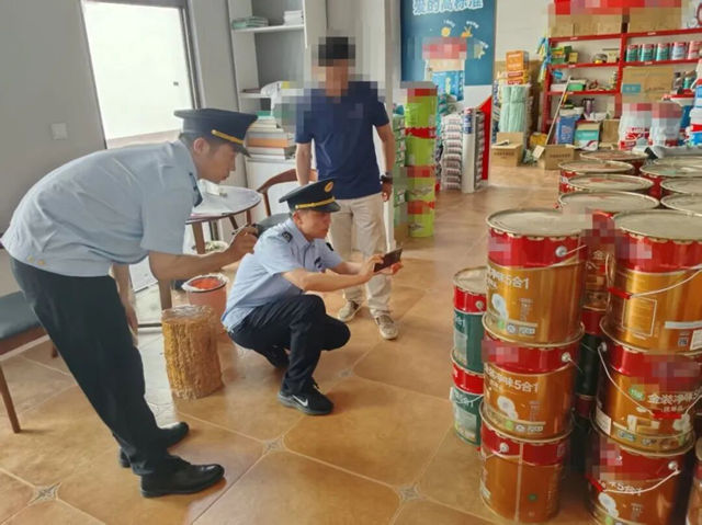 正规店里查出88桶假涂料！这家店被查，给涂料经销商提了个醒