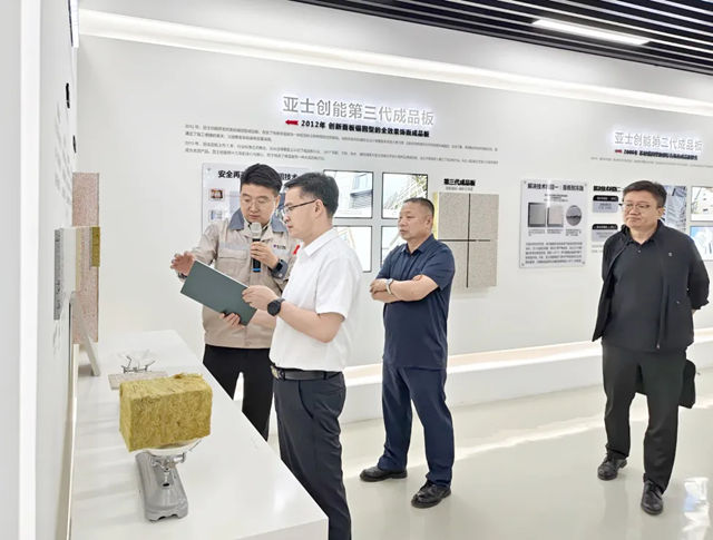 新疆乌鲁木齐市领导一行莅临亚士乌鲁木齐公司考察调研
