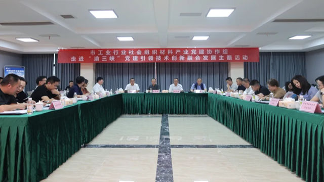 党建引领创新融合 互学共建共促发展——市材料产业党建共建互学活动走进渝三峡