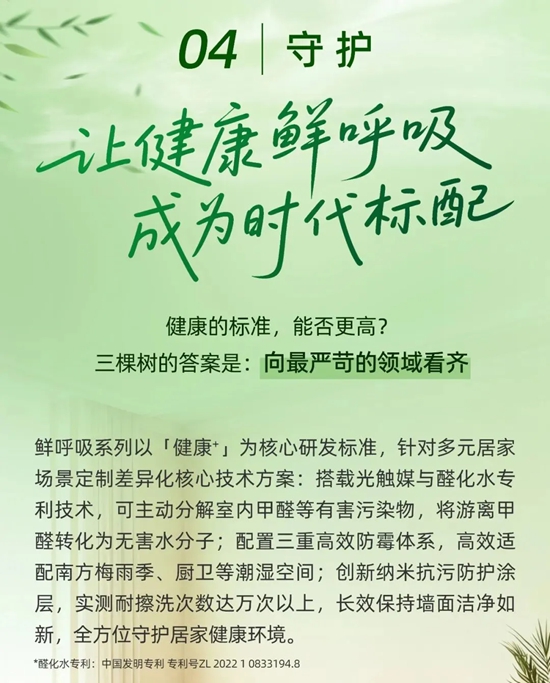三棵树 | 20年,从健康⁺到健康家,鲜呼吸到底改变了什么?