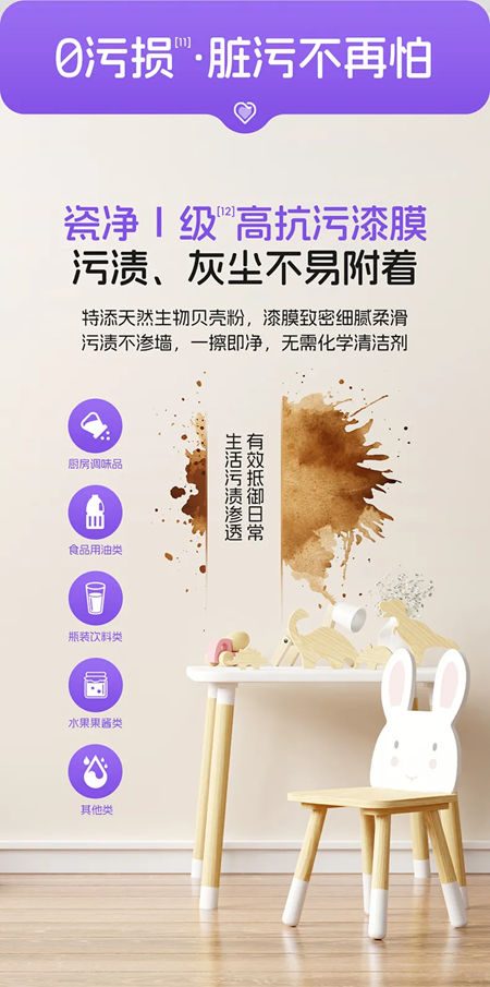 美涂士护敏抗甲醛全效母婴漆:净醛0敏原,母婴全防护