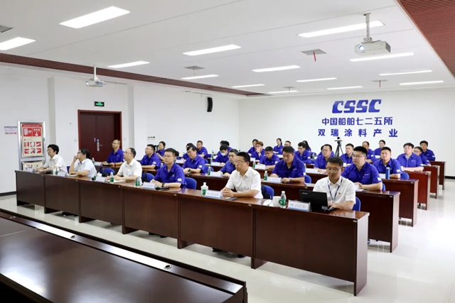 金学坚到双瑞涂料产业讲授专题党课