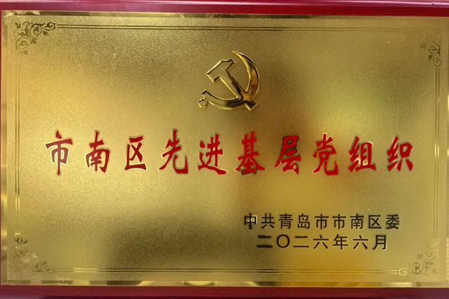 七彩优涂党支部荣获“市南区先进基层党组织”称号
