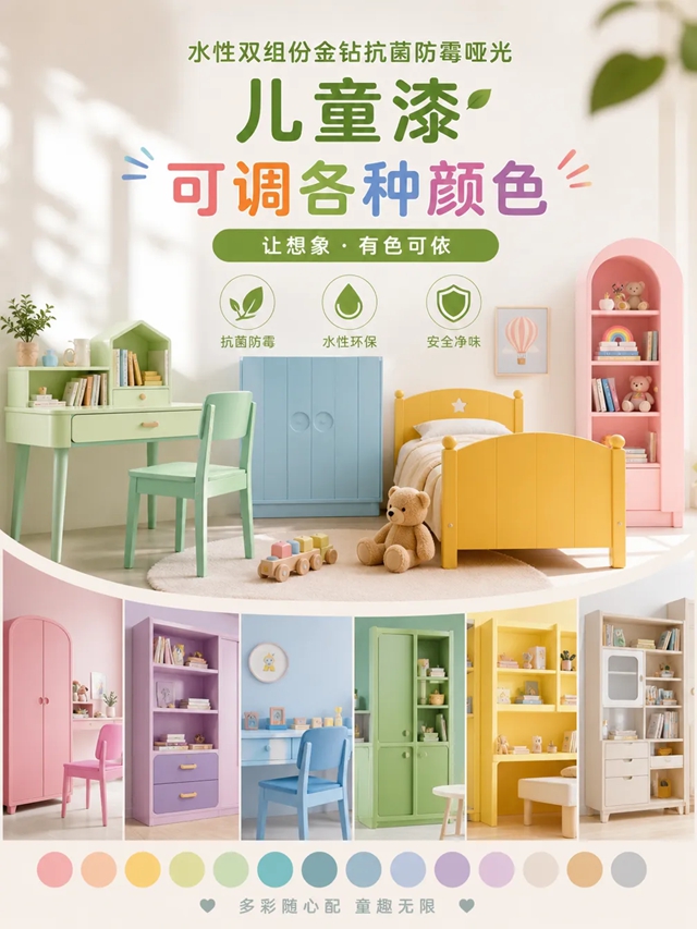 抗菌率≥99%，防霉0级 | 立邦金钻抗菌防霉儿童漆全新升级