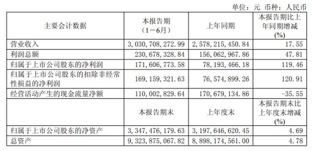 钛白粉立大功！鲁北化工上半年营收超30亿，净利大涨119.46%
