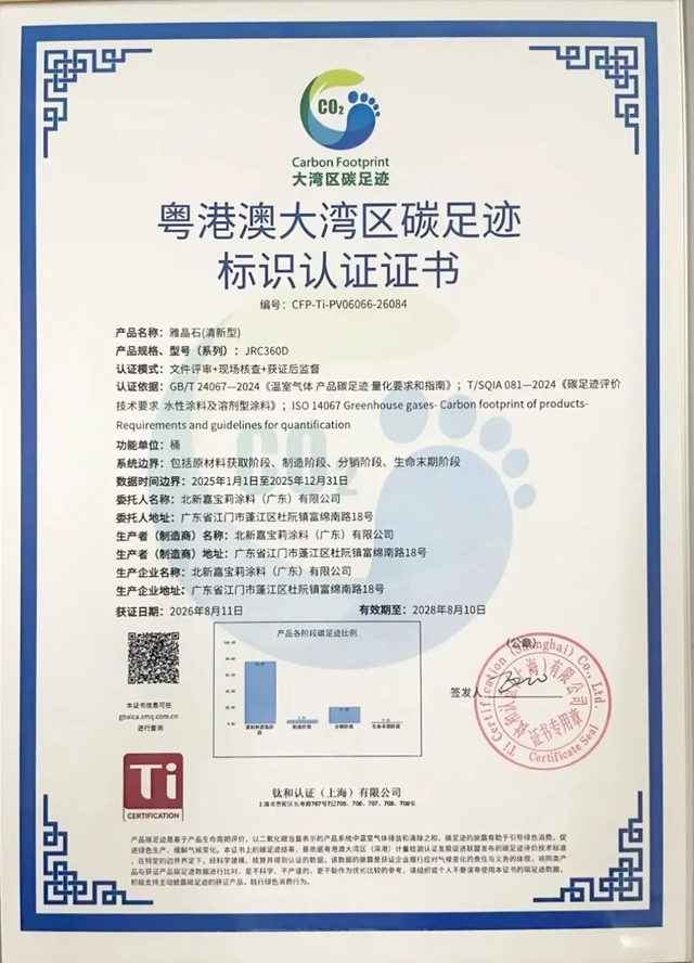 行业首个!嘉宝莉雅晶石的含金量还在提升!