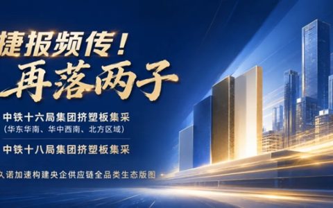 中铁集采再落两子，久诺全面深化央企供应链全品类生态布局