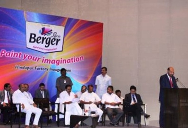 Berger Paints投资1.33亿、年产3600万升溶剂型涂料新厂宣布投产