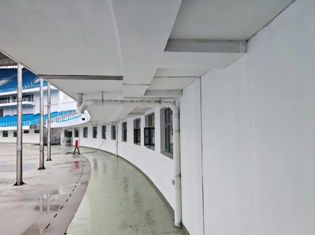 焕新城市体育地标！三棵树助力连云港体育中心迎战省运会