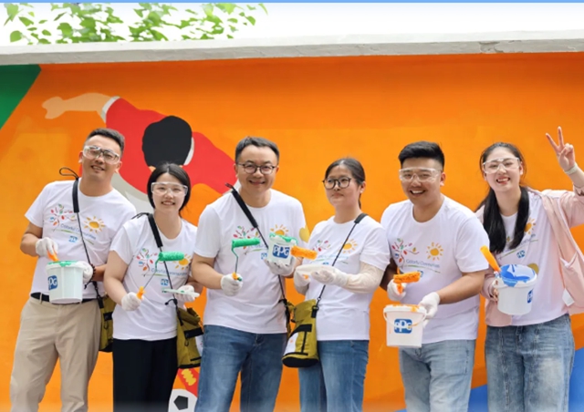 PPG“多彩社区”走进张家港护漕港中学,以色彩与运动助力下一代成长