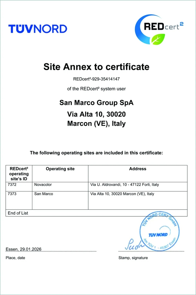 REDcert²认证!Novacolor以生物质平衡,重塑艺术涂料的可持续底线