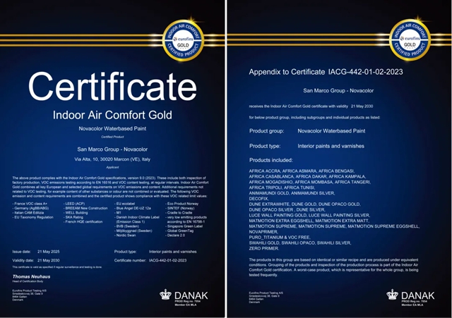 从REDcert²到EPD!Novacolor 两款艺术涂料获 EPD International认证