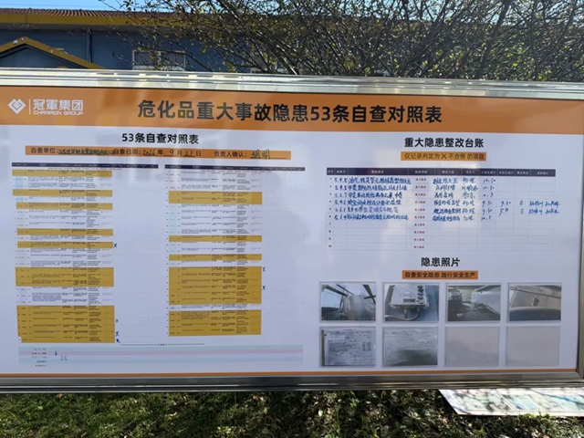 落实“六个一” 护航复工复产|冠军集团全面开工,安全先行
