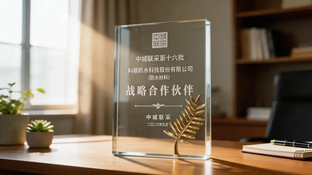 荣耀加冕！科顺获评中城联采“战略合作伙伴”称号